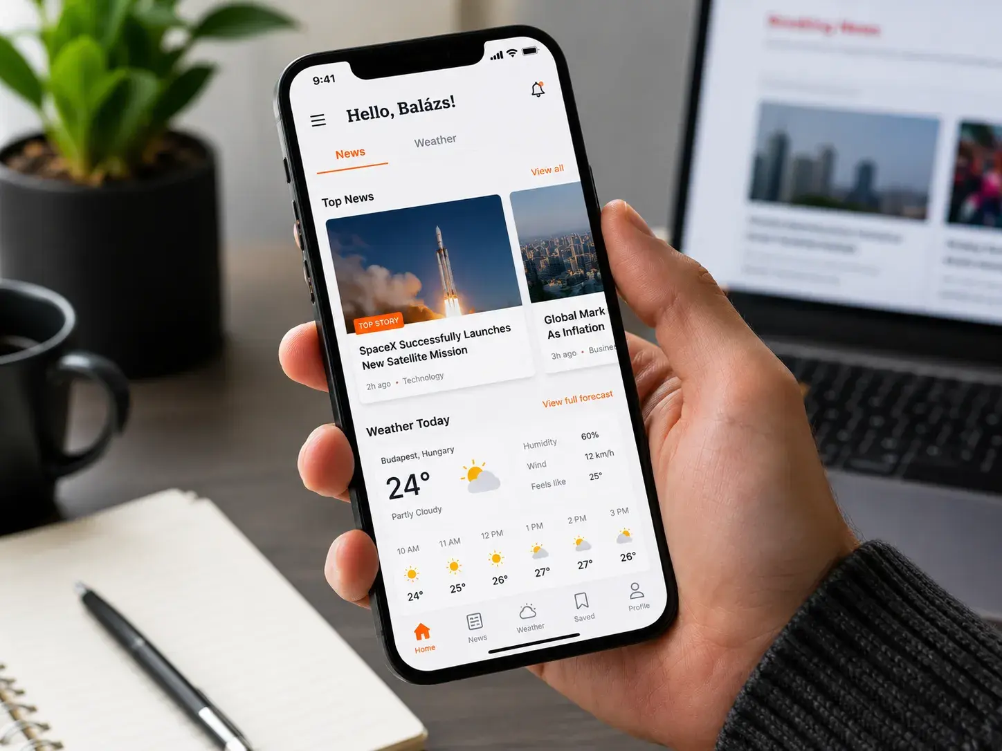 News and Weather API App intermediate Android project using Jetpack Compose
