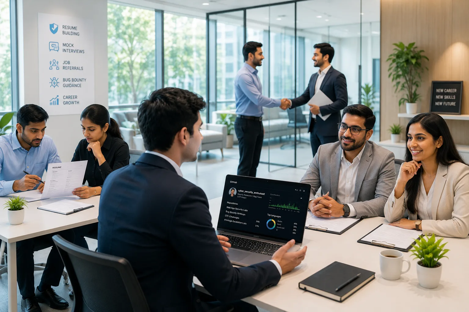 Career support and professional mentorship
