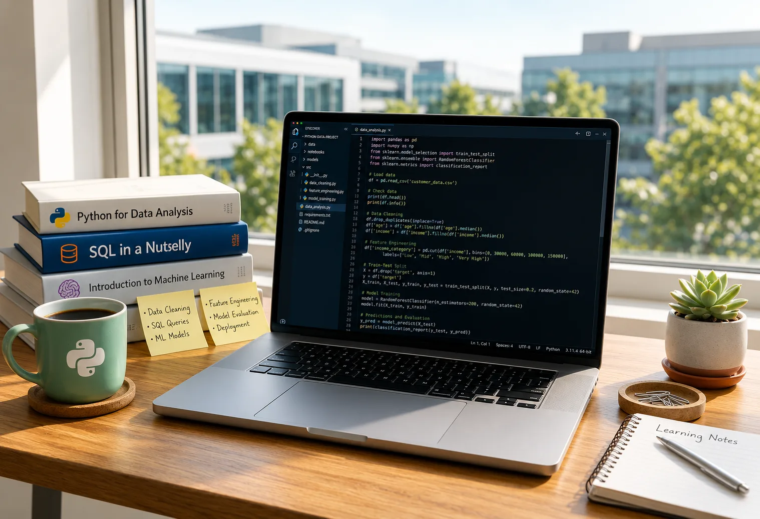 Industry-relevant Python and SQL curriculum